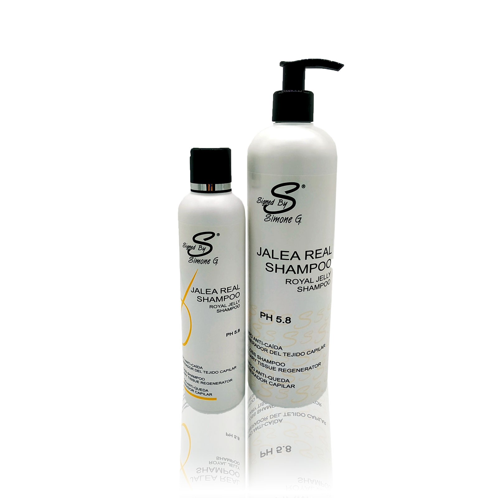 Royal Jelly Shampoo Signed by Simone G. Anti-hair loss regenerative Shampoo